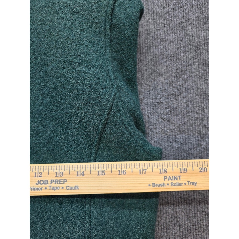 Tahari Jacket Women Medium Green Excellent Wool Blend Asymmetric Moto Zip Front - Picture 8 of 11